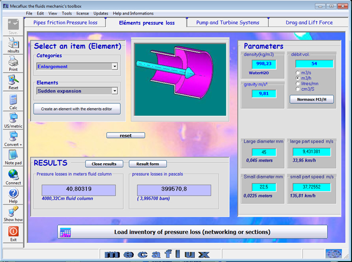 singular load loss calculation software